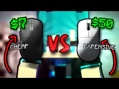 $7 Mouse vs $50 Mouse in Minecraft Bedwars! (INSANE Difference)