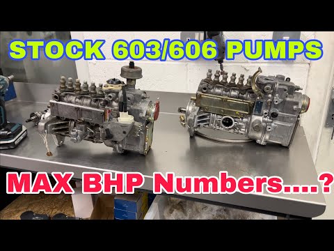 STOCK 603 606 Pumps, MAX BHP???? Dieselpumpuk