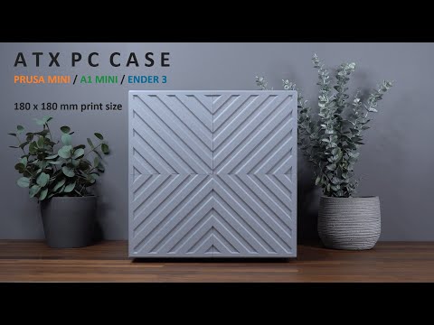 Tiny-Printer-Friendly ATX 3D Printable case