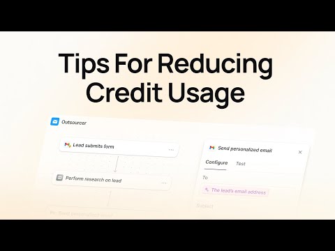 Tips to Reduce Credit Usage with Lindy
