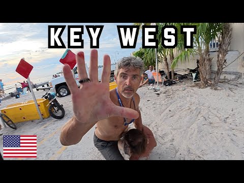 Caught In Homeless Beach Brawl In Key West, Florida! 🇺🇸