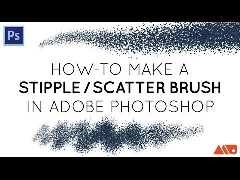 How to Make a Stipple / Scatter Brush in Photoshop Tutorial