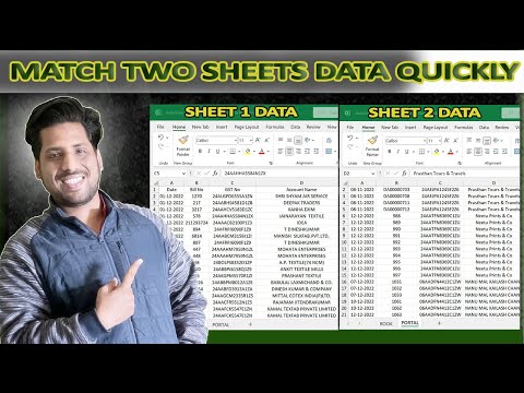 Match Two Sheets/Workbook Data Based on Real Time Problem | How to Match Two Workbook Data