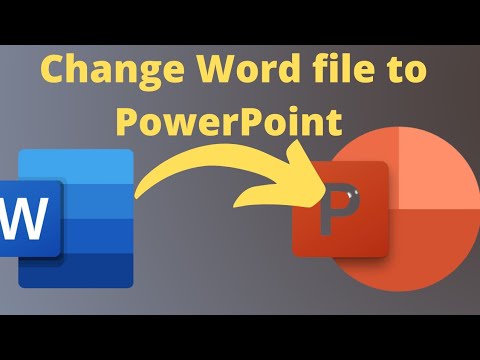 How to convert Microsoft Word to powerpoint Presentation| Convert Word Document to PowerPoint