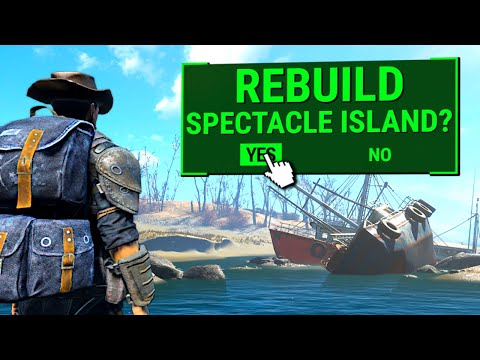 Rebuilding Spectacle Island in Fallout 4 Survival Mode