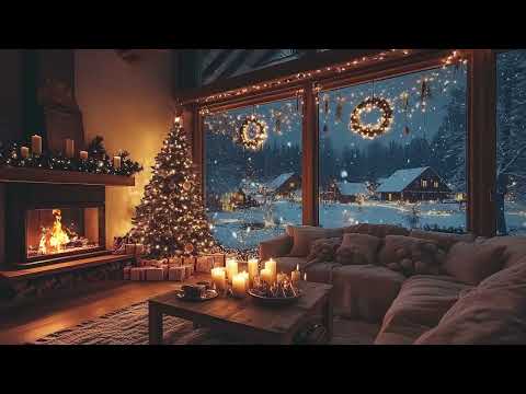 Time to Relax by the Fireplace 2025 | Gentle Piano and Cozy Ambience for Sleep