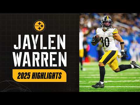 Jaylen Warren's 2025 Highlights | Pittsburgh Steelers