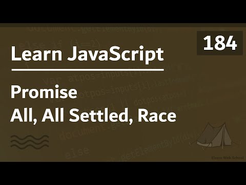 Learn JavaScript In Arabic 2021 - #184 - Promise All And All Settled And Race