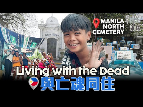 The Manila Public Cemetery in the Philippines has become a slum 10,000 people live in cemeteries