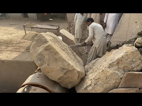 "Huge Rocks Crushing Process. Super Satisfying Stone Crushing Process by Jaw Crusher #rockcrusher"