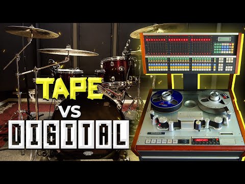 I Recorded Drums to TAPE... Can You Hear the Difference?