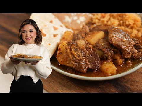 Simple Costillas Rancheras With Potatoes | Homemade Salsa
