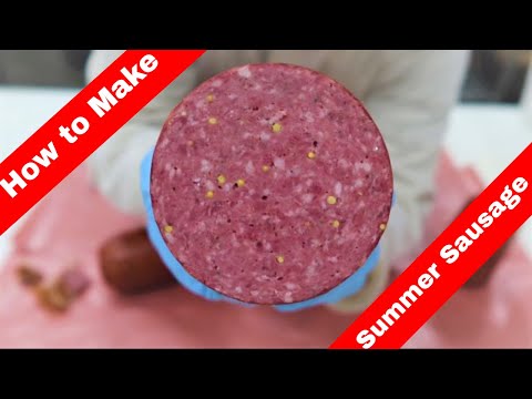 How to make summer sausage at home. Recipe Included!