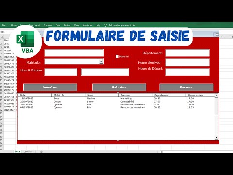 Vba, Suivi des salariés Excel