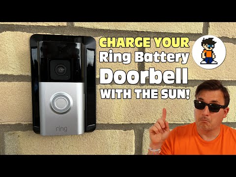 Charge you Ring Battery Doorbell with the SUN! Ring Battery Doorbell Solar Charger