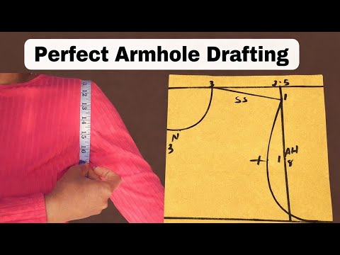 How to draft the Perfect Armhole with standard measurement.
