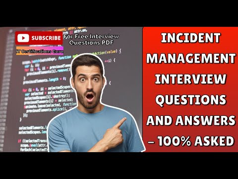Incident management interview questions & Answers - 100% Asked  #incidentmanagement #support