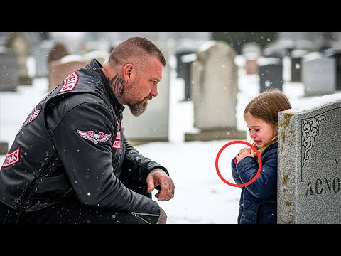 Hells Angel Visited His Late Wife’s Grave And Saw A Girl Crying — What She Said Left Him Shocked
