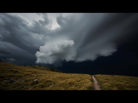 Intense Thunderstorm on Mountain Peak | Real Storm&Rain Experience | 3 HOURS
