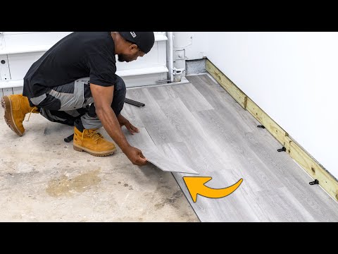 Vinyl Floor Garage Transformation - How to
