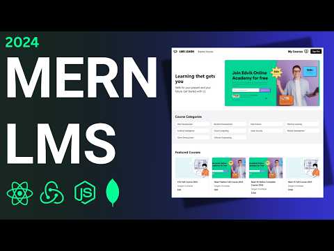 MERN Stack LMS: React JS, Tailwind CSS, Express, MongoDB, Shadcn UI | MERN Stack Udemy Clone