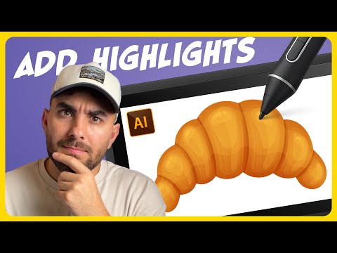 How To Add Highlights To Croissant In Adobe Illustrator