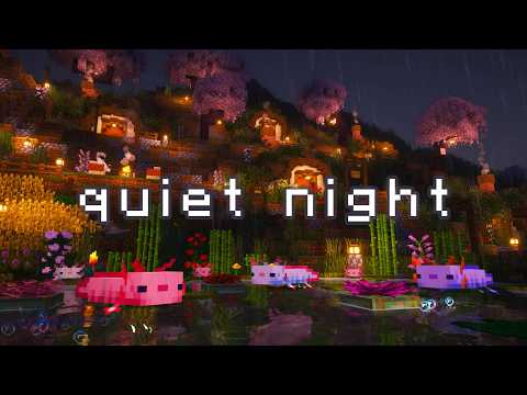 some peace for hard nights... (minecraft music, soft rain & water)