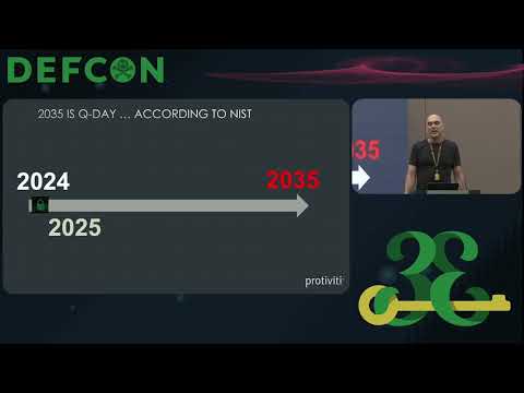 DEF CON 33 - Post Quantum Panic: When Will the Cracking Begin, & Can We Detect it? - K Karagiannis