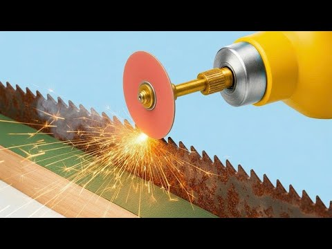 99% of Woodworkers Don’t Know This! The Easiest Way to Sharpen an Old Saw Blade Razor-Sharp.