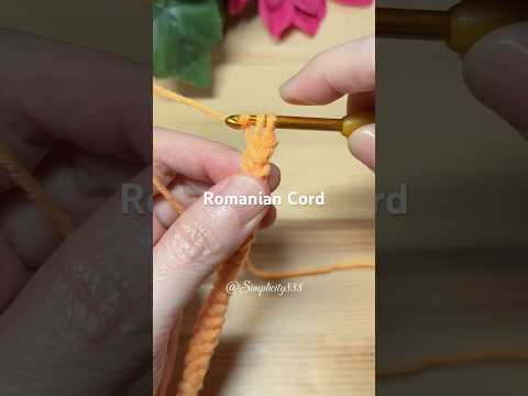🧶❤️The Romanian Cord tutorial is on my YouTube channel #simplicity888 #crochet #diy  #romaniancord