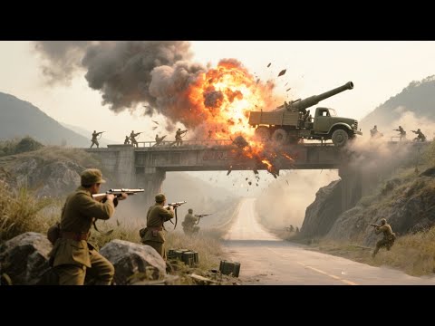 The road for Japanese cannons is trapped—Nationalists strike, wiping out soldiers and the bridge!