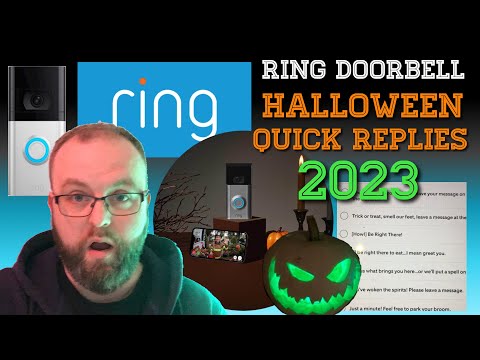 Ring Doorbell Halloween Quick Replies 2023 | New Halloween Replies 2023