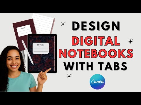 Design a Hyperlinked Digital Notebook in Canva || Step by Step Tutorial 