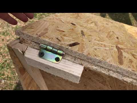 Изготовление пристенной бункерной кормушки( без потерь зерна) своими руками