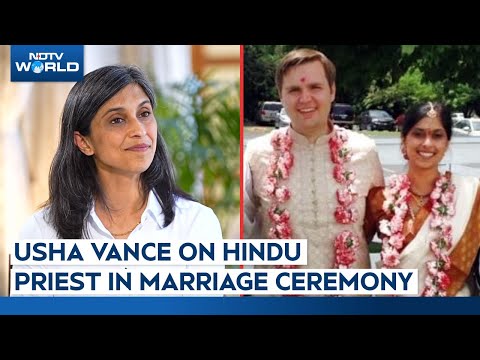 Usha Vance On Hindu Priest In Marriage Ceremony: "Represented Our Different Backgrounds"