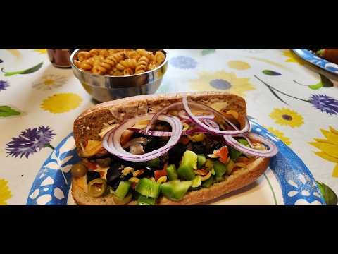Vegetarian Sub #subs #sandwiches #threeriverschallenge #vegetarian
