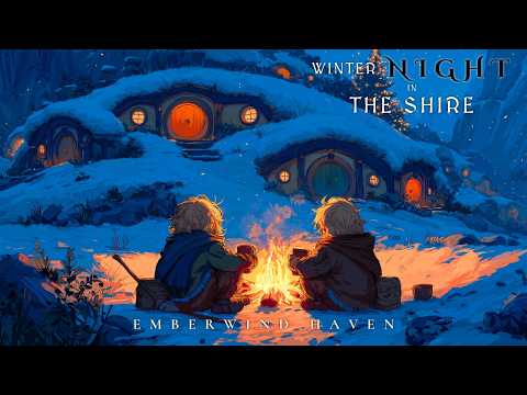 Medieval Fantasy Music for Relaxation Rest & Calm | A Peaceful Winter Night in The Shire