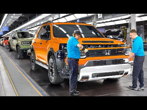 How They Build The Brand New Honda Passport From Scratch - Production Line