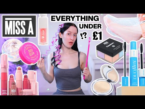 I Only Used The CHEAPEST Beauty Products For 24 Hours... *SHOP MISS A Makeup, Skincare + More*