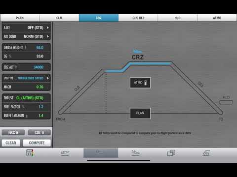 A320 - Performance - EFB In-flight CRZ Module