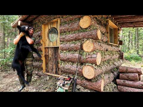 Uninvited Guest Becomes DINNER (at the Survival Log Cabin!)
