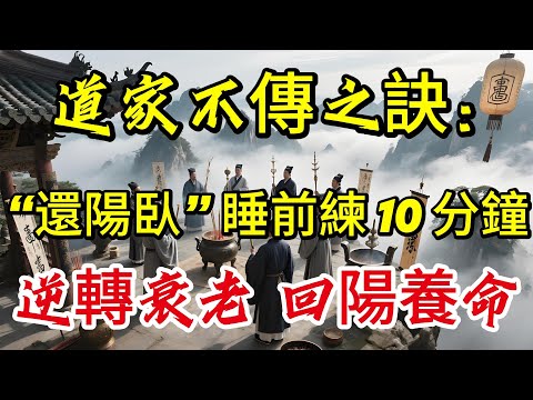 道家不傳之訣：“還陽臥” 睡前練 10 分鐘，逆轉衰老、回陽養命！|打坐冥想|養生|道家|佛教 |佛學知識|修心修行|禪悟人生 |南無阿彌陀佛|談佛道安