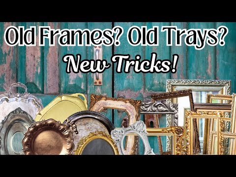 Fresh Ideas! Old Picture Frame & Tray DIY's Thrift Flips