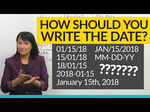 How to read and write the date, and how NOT to!