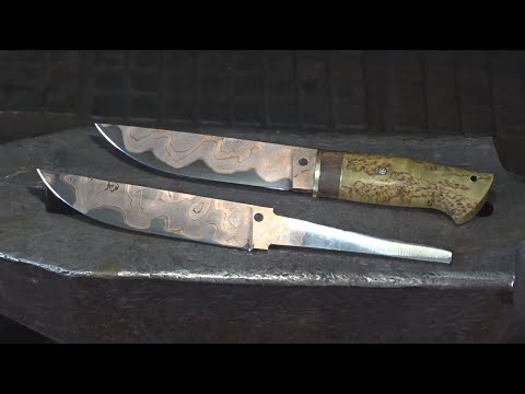 82 Beautiful blade made of mokume gane