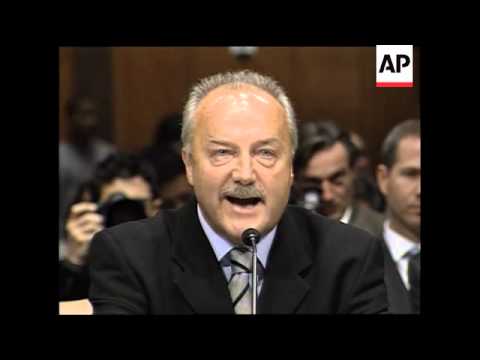 UK politician faces questions from senators