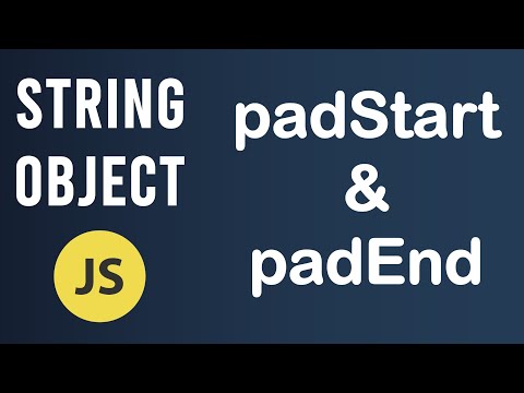 padStart and padEnd methods | String Object In JavaScript