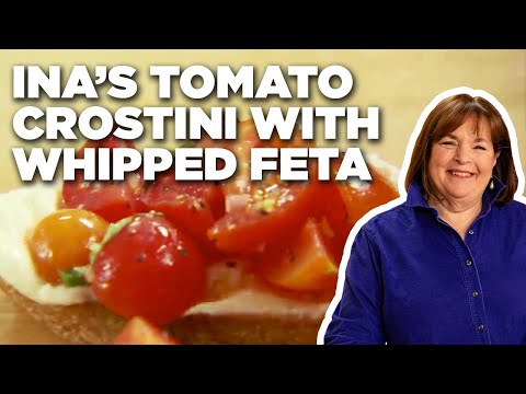 Ina Garten's Tomato Crostini with Whipped Feta | Barefoot Contessa | Food Network