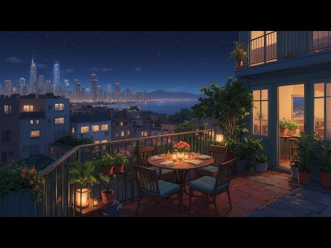 Soft City Lofi ๐ Chill Balcony Beats with Sea & Plant Vibes ๐