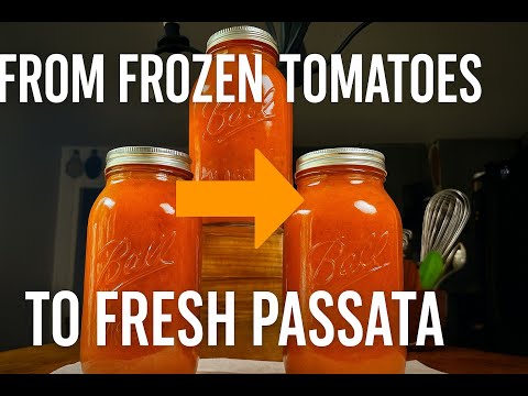 How to Make Amazing Tomato Passata from Frozen Tomatoes